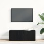 Mueble para TV en negro y roble, 80x34x30 cm, hecho de madera ingenierizada de , Muebles TV - Ref: Foro24-862484, Precio: 75,...