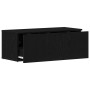 Mueble para TV en negro y roble, 80x34x30 cm, hecho de madera ingenierizada de , Muebles TV - Ref: Foro24-862484, Precio: 75,...