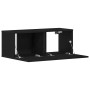 Soporte de TV de roble negro 80x30x30 cm hecho de madera aglomerada de , Muebles TV - Ref: Foro24-862486, Precio: 48,57 €, De...
