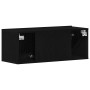 Soporte de TV de roble negro 80x30x30 cm hecho de madera aglomerada de , Muebles TV - Ref: Foro24-862486, Precio: 48,57 €, De...