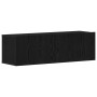 Mueble de TV Montado en la Pared de Roble Negro 100x30x30 cm Hecho de Madera Ingenierizada de , Muebles TV - Ref: Foro24-8624...