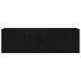 Mueble de TV Montado en la Pared de Roble Negro 100x30x30 cm Hecho de Madera Ingenierizada de , Muebles TV - Ref: Foro24-8624...