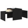 Mesa de Centro Negra y de Roble 100x48x40 cm de Madera de Ingeniería de , Mesas de centro - Ref: Foro24-862501, Precio: 56,31...