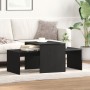 Mesa de Centro Negra y de Roble 100x48x40 cm de Madera de Ingeniería de , Mesas de centro - Ref: Foro24-862501, Precio: 56,31...