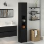 Armario de baño Negro Roble 30x30x183,5 cm Madera elaborada de , Muebles de baño - Ref: Foro24-862505, Precio: 92,20 €, Descu...