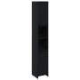 Armario de baño Negro Roble 30x30x183,5 cm Madera elaborada de , Muebles de baño - Ref: Foro24-862505, Precio: 92,20 €, Descu...