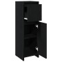 Armario de baño Negro Roble 30x30x95 cm Madera de , Muebles de baño - Ref: Foro24-862504, Precio: 66,60 €, Descuento: -5%%