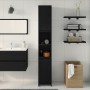 Armario de baño Negro Roble 30x30x183,5 cm Madera elaborada de , Muebles de baño - Ref: Foro24-862505, Precio: 92,20 €, Descu...