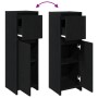 Armario de baño Negro Roble 30x30x95 cm Madera de , Muebles de baño - Ref: Foro24-862504, Precio: 66,60 €, Descuento: -5%%