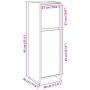 Armario de baño Negro Roble 30x30x95 cm Madera de , Muebles de baño - Ref: Foro24-862504, Precio: 66,60 €, Descuento: -5%%