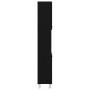 Gabinete de baño Negro Roble 30x30x179 cm Madera de , Muebles de baño - Ref: Foro24-862513, Precio: 85,72 €, Descuento: %