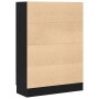 Estantería para libros Negra Roble 82,5x30,5x115 cm de Madera de ingeniería de , Librerías y estanterías - Ref: Foro24-862516...