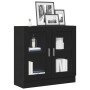 Biblioteca Negro Roble 82,5x30,5x80 cm Madera Compensada de , Librerías y estanterías - Ref: Foro24-862518, Precio: 85,23 €, ...
