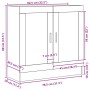 Biblioteca Negro Roble 82,5x30,5x80 cm Madera Compensada de , Librerías y estanterías - Ref: Foro24-862518, Precio: 85,23 €, ...