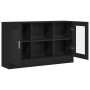 Mueble Auxiliar Roble Negro Madera de calidad y vidrio Mediano de , Aparadores - Ref: Foro24-862522, Precio: 114,57 €, Descue...