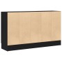Mueble Auxiliar Roble Negro Madera de calidad y vidrio Mediano de , Aparadores - Ref: Foro24-862522, Precio: 114,57 €, Descue...