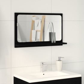 Comprar Espejo de baño Negro Roble 60x10,5x37 cm