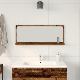 Espejo de baño de madera vintage 90x10,5x37 cm de , Tocadores de baño - Ref: Foro24-862526, Precio: 47,32 €, Descuento: -5%%