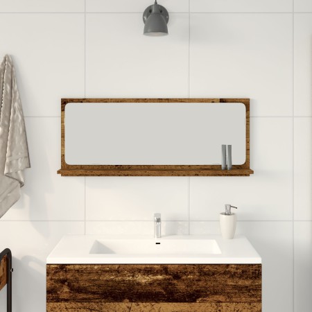 Espejo de baño de madera vintage 90x10,5x37 cm de , Tocadores de baño - Ref: Foro24-862526, Precio: 47,32 €, Descuento: -5%%