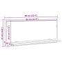 Espejo de baño de roble artesanal de 90x10,5x37 cm de , Tocadores de baño - Ref: Foro24-862527, Precio: 47,32 €, Descuento: -5%%