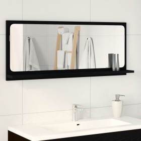 Espejo de baño Roble Negro 90x10.5x37 cm de madera de ingeniería de , Tocadores de baño - Ref: Foro24-862528, Precio: 48,48 €...