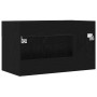Gabinete de lavabo para baño negro roble 80x38,5x46 cm de madera de , Tocadores de baño - Ref: Foro24-862529, Precio: 53,43 €...