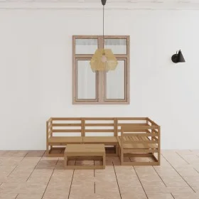 Garden furniture 5 pieces honey brown solid pine wood by vidaXL, Garden sets - Ref: Foro24-3075552, Price: 317,87 €, Discount: %