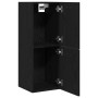 Armario de pared para baño Negro Roble 30x30x80 cm Madera Fabricada de , Muebles de baño - Ref: Foro24-862531, Precio: 48,41 ...