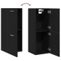 Armario de pared para baño Negro Roble 30x30x80 cm Madera Fabricada de , Muebles de baño - Ref: Foro24-862531, Precio: 48,41 ...