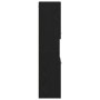 Gabinete de baño de pared negro y roble de 30x30x130 cm, de madera compuesta de , Tocadores de baño - Ref: Foro24-862532, Pre...