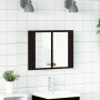 Espejo de baño LED con armario Negro Roble 60x12x45 cm de madera de , Tocadores de baño - Ref: Foro24-862550, Precio: 62,76 €...