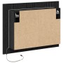 Espejo de baño LED con armario Negro Roble 60x12x45 cm de madera de , Tocadores de baño - Ref: Foro24-862550, Precio: 62,76 €...