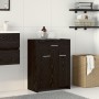 Armario de baño Negro Roble 60x33x80 cm Madera de , Muebles de baño - Ref: Foro24-862551, Precio: 75,23 €, Descuento: -5%%