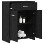 Armario de baño Negro Roble 60x33x80 cm Madera de , Muebles de baño - Ref: Foro24-862551, Precio: 75,23 €, Descuento: -5%%