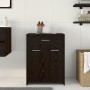 Armario de baño Negro Roble 60x33x80 cm Madera de , Muebles de baño - Ref: Foro24-862551, Precio: 75,23 €, Descuento: -5%%
