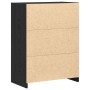 Armario de baño Negro Roble 60x33x80 cm Madera de , Muebles de baño - Ref: Foro24-862551, Precio: 75,23 €, Descuento: -5%%
