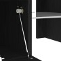 Mueble para TV con luces LED en negro y roble de 120x35x40 cm de , Muebles TV - Ref: Foro24-862552, Precio: 92,12 €, Descuent...