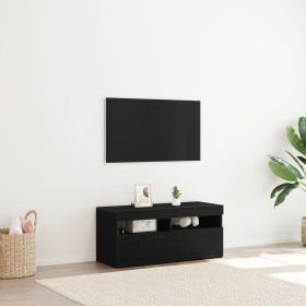 Comprar Mueble para TV con luces LED, negro y de