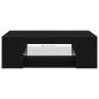 Mueble de TV con luces LED en roble negro, 90x39x30 cm, de madera elaborada de , Muebles TV - Ref: Foro24-862562, Precio: 64,...