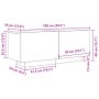 Armario de TV Negro Roble 100x35x40 cm Madera Ingenierizada de , Muebles TV - Ref: Foro24-862564, Precio: 73,66 €, Descuento: %