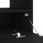 Mueble de TV con luces LED en roble negro, 80x35x40 cm, de madera de , Muebles TV - Ref: Foro24-862566, Precio: 75,14 €, Desc...