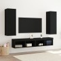 Gabinetes de TV de pared 2 pcs Negro Roble 30,5x30x90 cm Madera de , Muebles TV - Ref: Foro24-862571, Precio: 93,04 €, Descue...