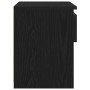 Mesa de Noche Negra de Roble 40x30x39 cm de Madera de , Mesitas de noche - Ref: Foro24-862574, Precio: 40,35 €, Descuento: -5%%