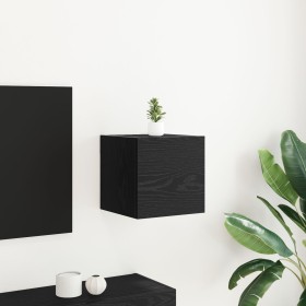 Mueble de TV Montado en la Pared en Roble Negro 30,5x30x30 cm de , Muebles TV - Ref: Foro24-862576, Precio: 31,51 €, Descuent...