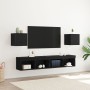 Gabinetes de TV Montados en la Pared  2 pcs Negro Roble 30,5x30x30 cm | Foro24.es | Tu tienda online para hogar, jardín y más Foro24.es
