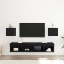 Gabinetes de TV Montados en la Pared  2 pcs Negro Roble 30,5x30x30 cm | Foro24.es | Tu tienda online para hogar, jardín y más Foro24.es