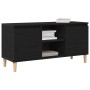 Mueble de TV  con patas de madera color negro roble 102x35x50 cm | Foro24.es | Tu tienda online para hogar, jardín y más Foro24.es