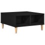 Mesa de Café en Negro y Roble, 60x60x30 cm, de Madera de Ingeniería de , Mesas de centro - Ref: Foro24-862586, Precio: 57,43 ...