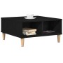 Mesa de Café en Negro y Roble, 60x60x30 cm, de Madera de Ingeniería de , Mesas de centro - Ref: Foro24-862586, Precio: 57,43 ...
