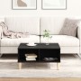Mesa de Café en Negro y Roble, 60x60x30 cm, de Madera de Ingeniería de , Mesas de centro - Ref: Foro24-862586, Precio: 57,43 ...